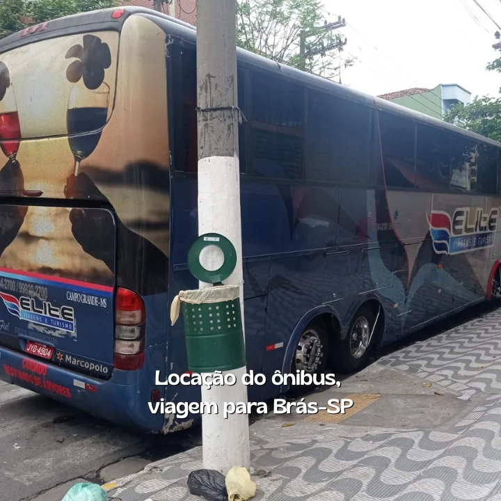 Ônibus da Elite Tur Turismo em viagem para o Brás em São Paulo SP